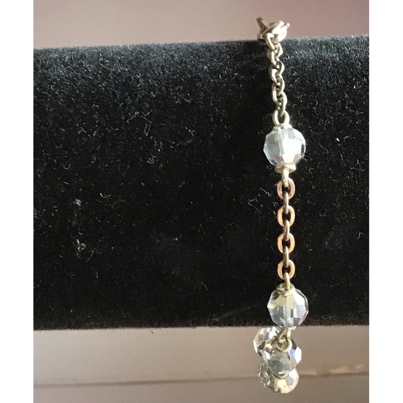 6 1/2” Crystal AB Faceted Glass Beaded Bracelet - Picture 7 of 8